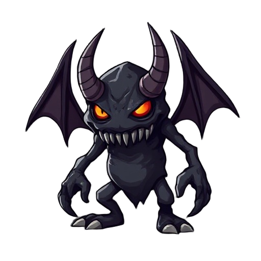 evil dark shadow gas monster