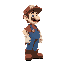 woodcutter hipster side view mario-like