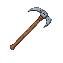 pickaxe with crayon style color textures