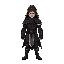 dark fantasy, medieval, main character, rogue warrior,
