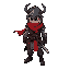dark fantasy, medieval, main character, rogue warrior, red scarf, helmet, sword