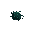 very small dark black-green spore particle