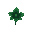 dark-green singular petal