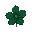 singular dark-green petal