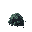 very small dark black-green spores