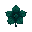 one singular dark dark-green petal