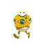 "a whimsical anthropomorphic egg with sturdy, well-defined legs, confidently striding forward. the egg is wearing a vibrant brazil national football team shirt, slightly oversized but charmingly drape