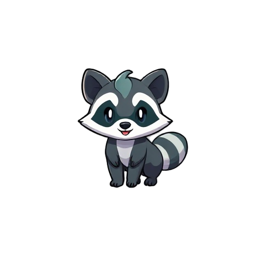 pokémon sprite a tiny, restless raccoon-like creature native to the galar region