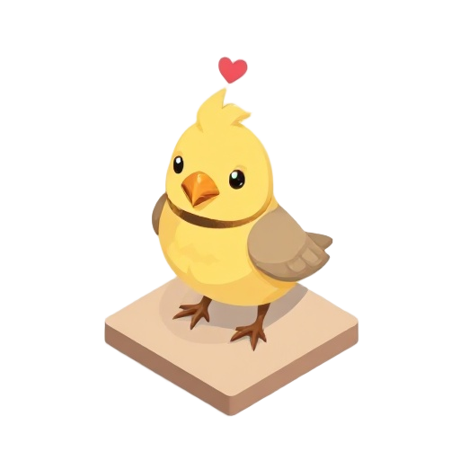 a cute looking lovebird
