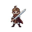 16-bit style sword hero