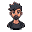 pixel art character bust