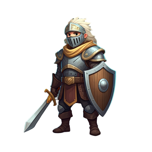 knight, sword, shield