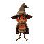 a robin who is a wizard with a big hat