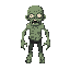 zombie with scary appearance