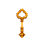 an old magic golden key 