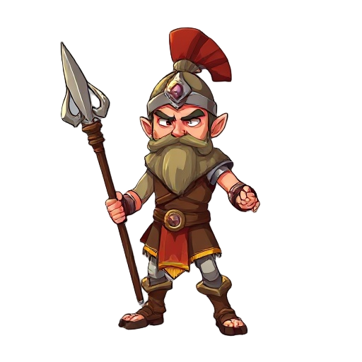 a warrior with spear