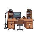desk can open and close up