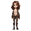 a girl with brown hair