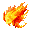 moving flame, wing dragon, fluid flames