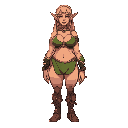 a big breasted elf