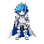 player, blue-hair, knight, white armar, child, finalfantasy
