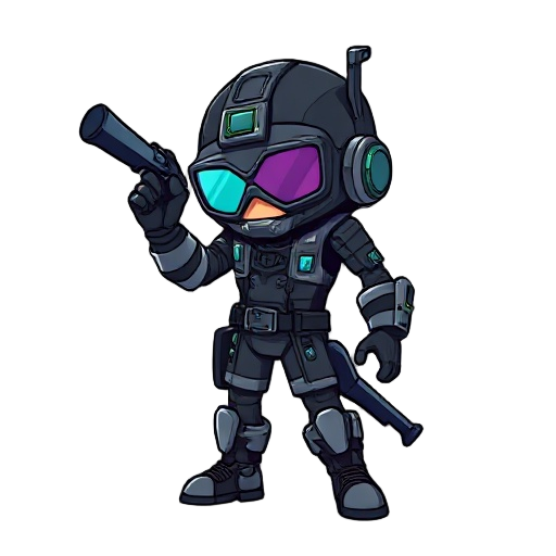 quero uma imagem de um heroi no mindo cyberpunk 