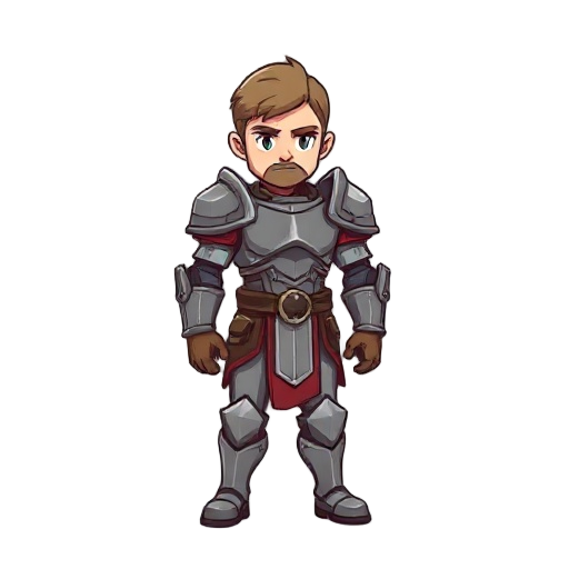 human with armor 16 pixel