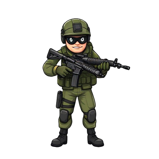 rifle m4 with a soldier