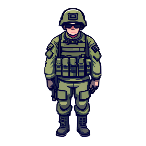 soldier top down pixel