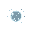a defensive energy orb weapon. a glowing, unstable sphere of white data that orbits the player. it has a glitching digital aura and leaves a faint light trail. 2d, minimalist, on a dark background.