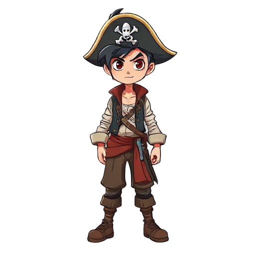 générer un personnage de jeu 2d unique dans un style d'art animé. le personnage doit avoir l'air original et adapté à un jeu d'aventure à défilement latéral. randomisez les détails tels que la coiffure, les vêtements, les accessoires, la palette de couleu