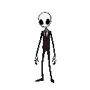 slenderman without eyes and without mouth