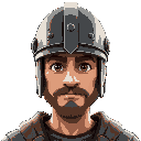 man with war helmet