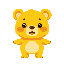 cute yellow bear 