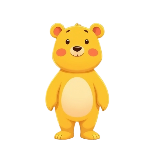 cute yellow bear 