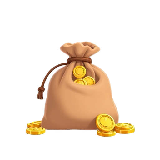 gold coins pouch