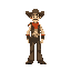 wide legged cowboy