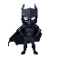 dark hero knight with cape