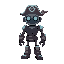 a robot pirate character sprite