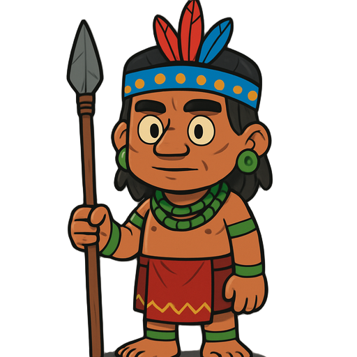 um membro de uma tribo dos povos originários da amazônia