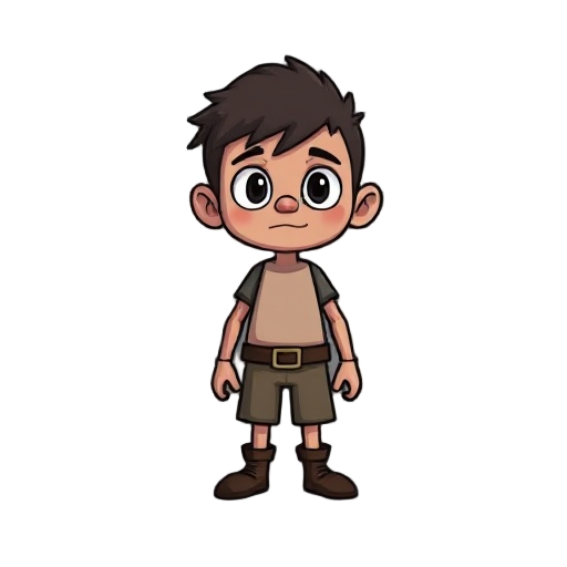 create an simple character for a 2d game based on terraria