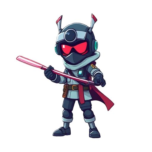 science worker in katana zero style