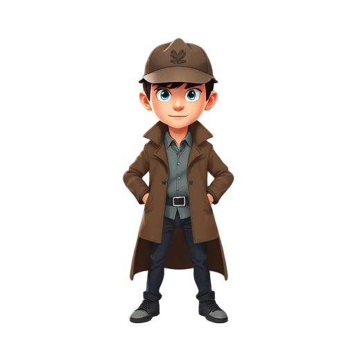 the detective in the cap