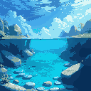natural underwater lake