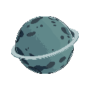 one planet no background, no blackout gas ring asteroid black hole