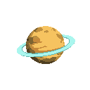 one planet no background, no blackout gas with ring