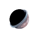 one planet no background, no blackout gas ring asteroid black hole