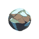 one planet no background, no blackout ice world