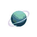 one planet no background, no blackout gas with ring