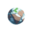 one planet no background, no blackout ice world